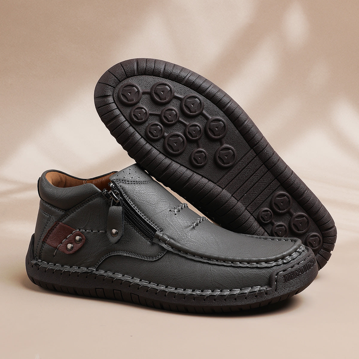 Magnus – Comfort Sneakers - Brown - 43