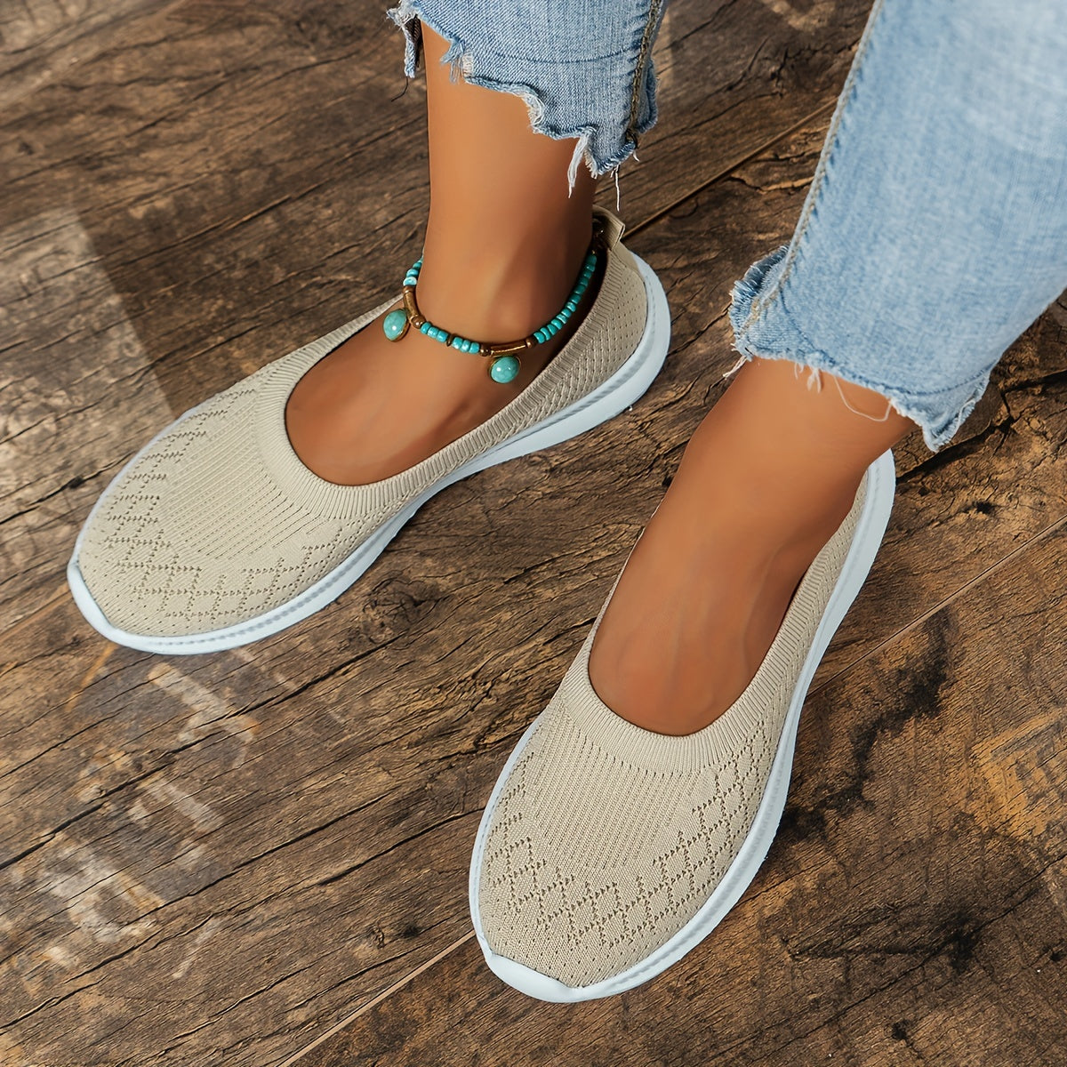 Ultra Flex – Women's Comfort Sneakers - Beige - 38