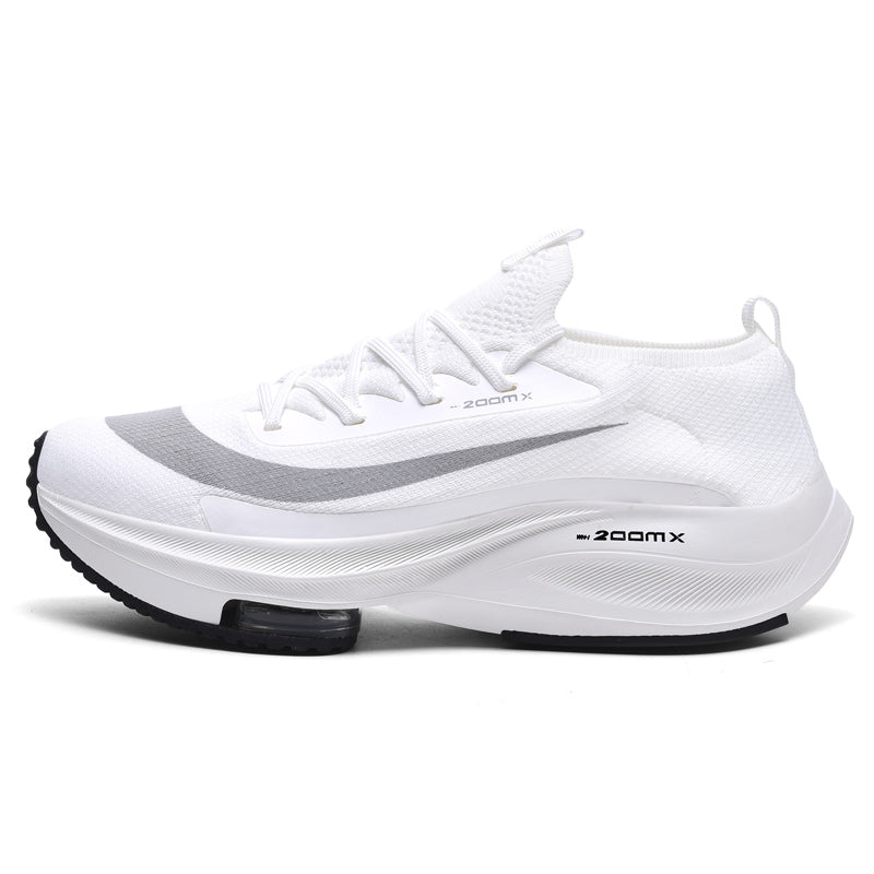 RunPro – Men's Comfort Sneakers - White/Orange - 38