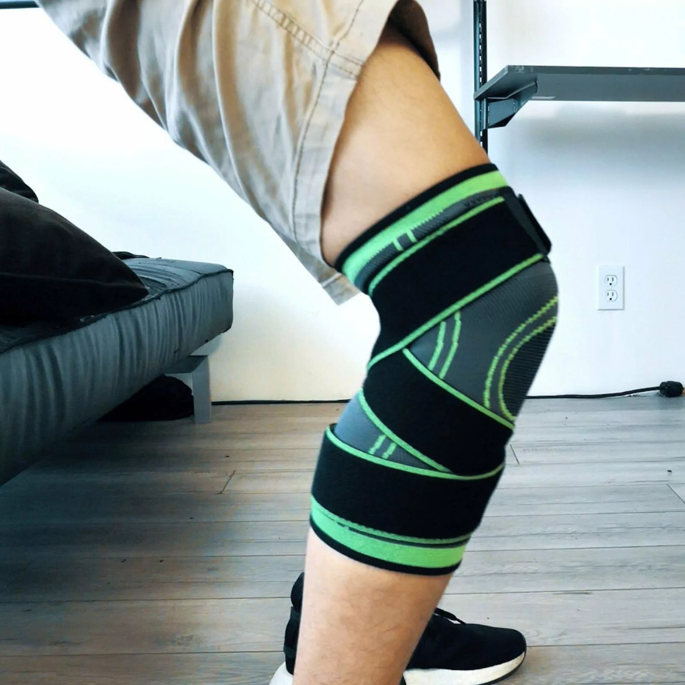 Comfort – Adjustable Knee Support - Green - S