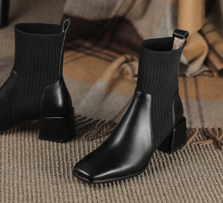 Monique – Women's Comfort Boots - Black - 35