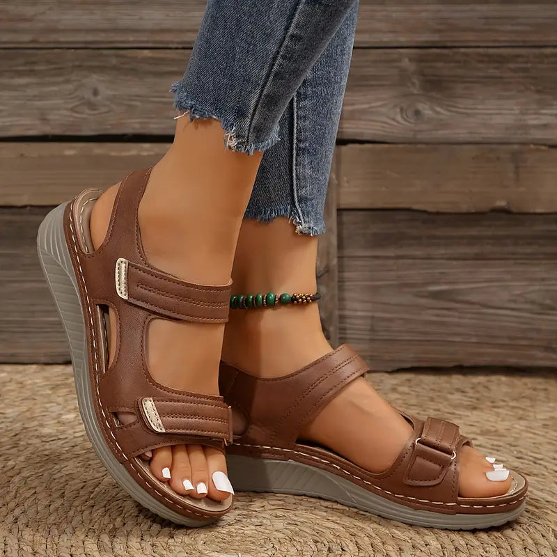 Solara – Women's Comfort Sandals - Black - 39