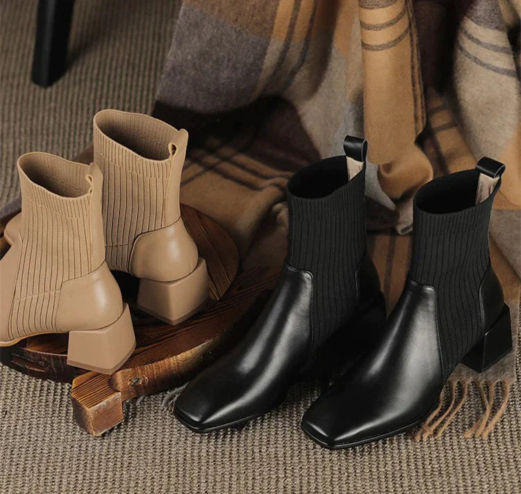 Monique – Women's Comfort Boots - Brown - 36