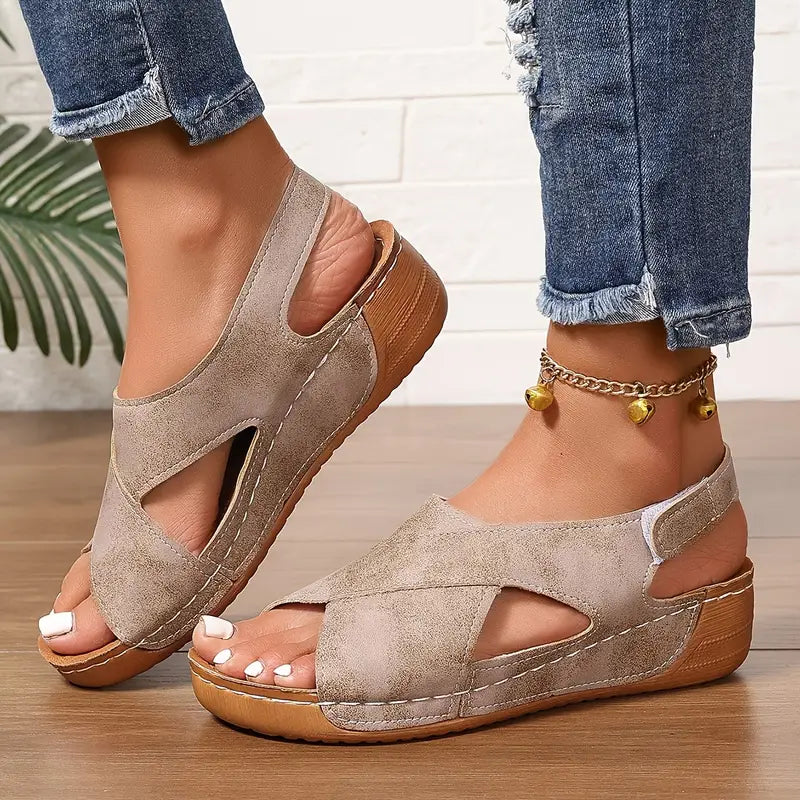 Ursula – Women's Comfort Sandals - Brown - 39