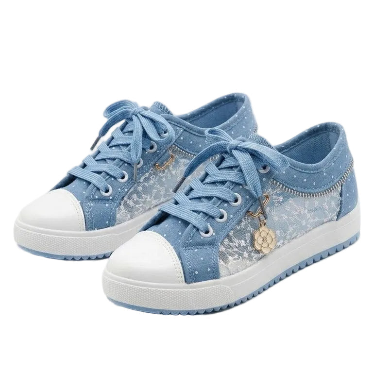 Floratta – Comfort Sneakers - Blue - 35