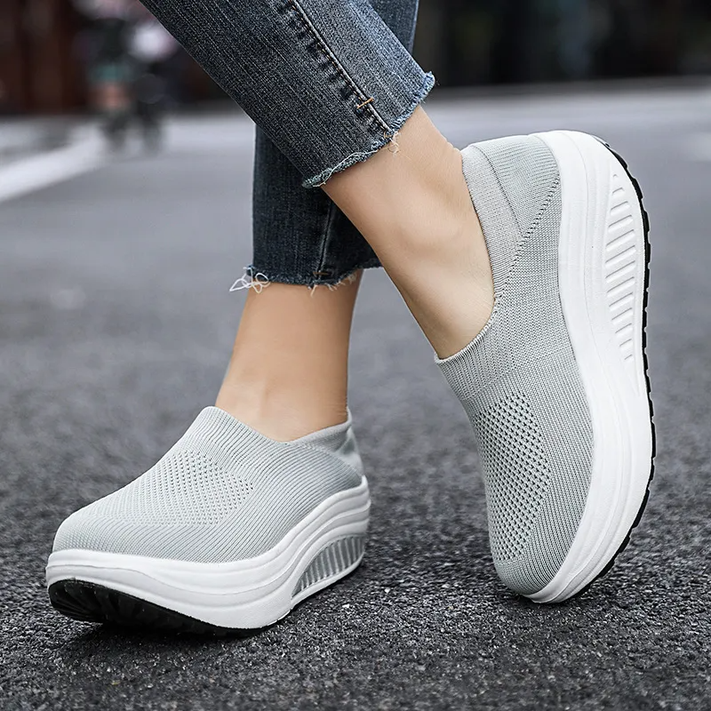 SoftFlex – Women's Comfort Sneakers - Gray - 36