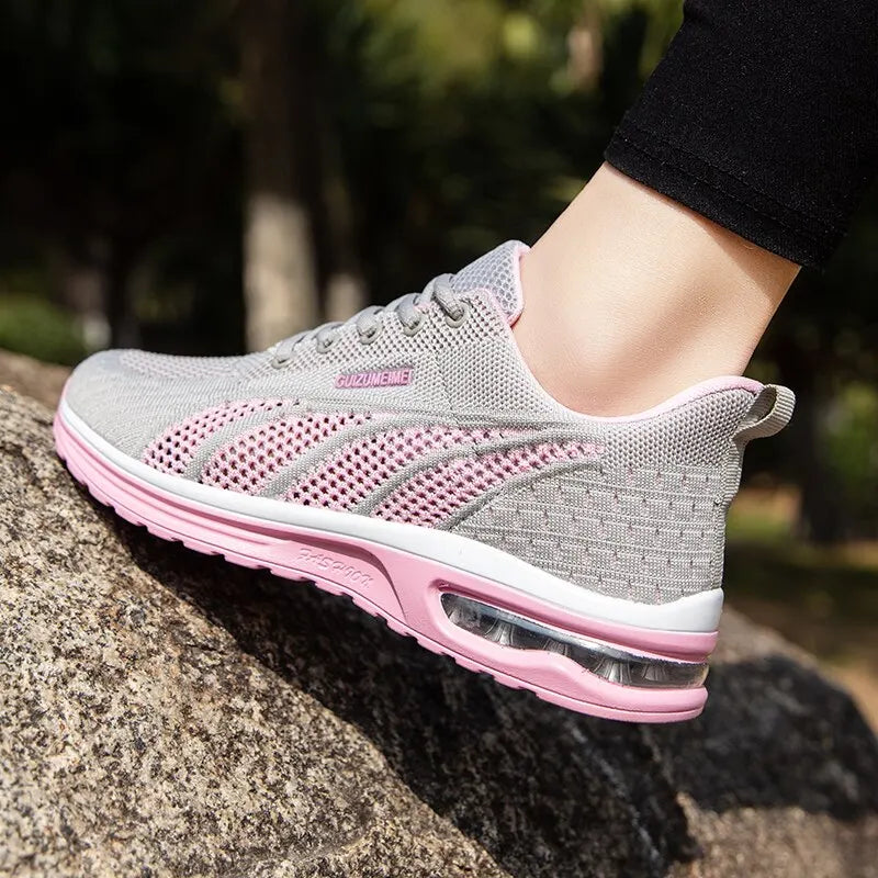 Serene – Women's Comfort Sneakers - Gray - 36