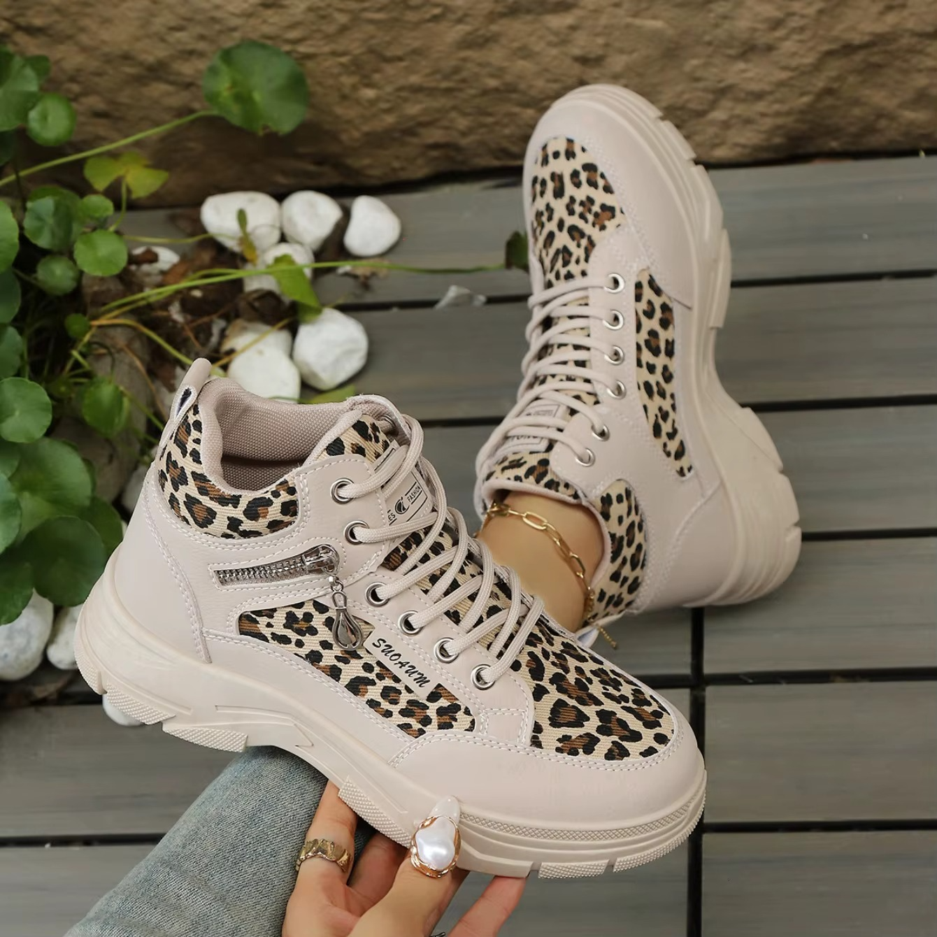 Cheetah – Comfort Sneakers - Leopard Print - 40