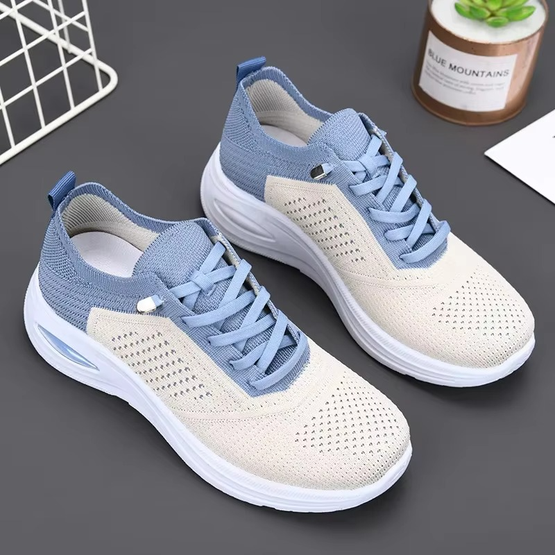 Velra – Women's Comfort Sneakers - Blue - 36