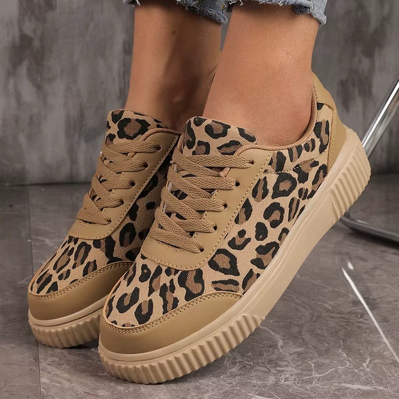 Leopard – Comfort Sneakers - Beige - 41