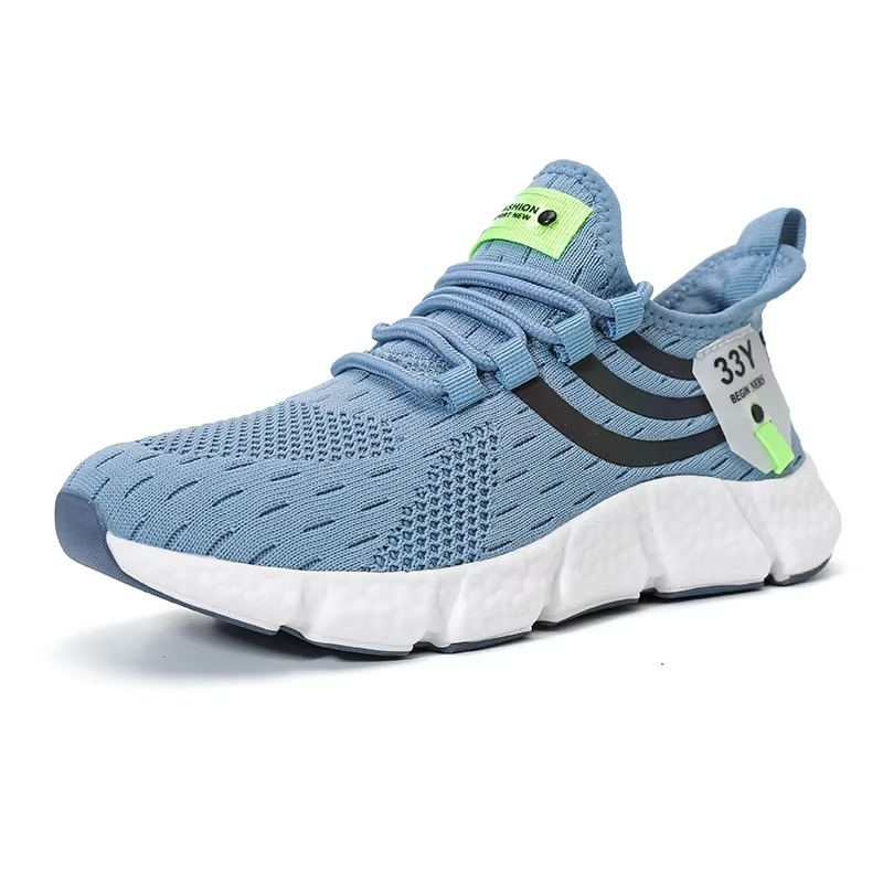 RunFit – Men's Comfort Sneakers - Black/White - 44