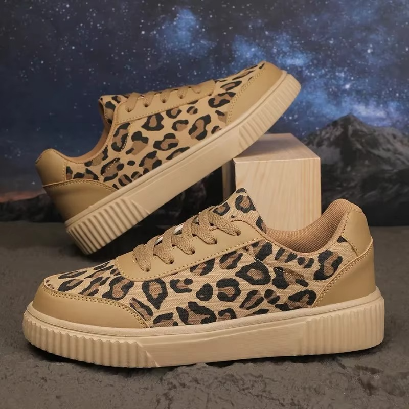 Leopard – Comfort Sneakers - Beige - 40