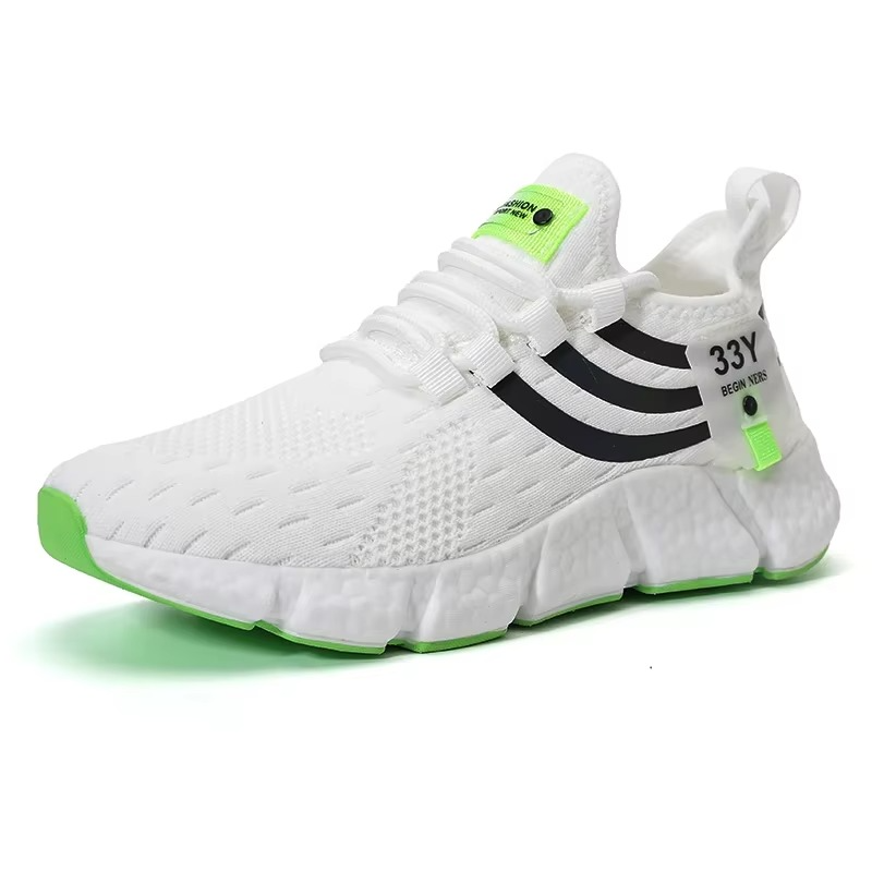 RunFit – Men's Comfort Sneakers - Black/White - 43