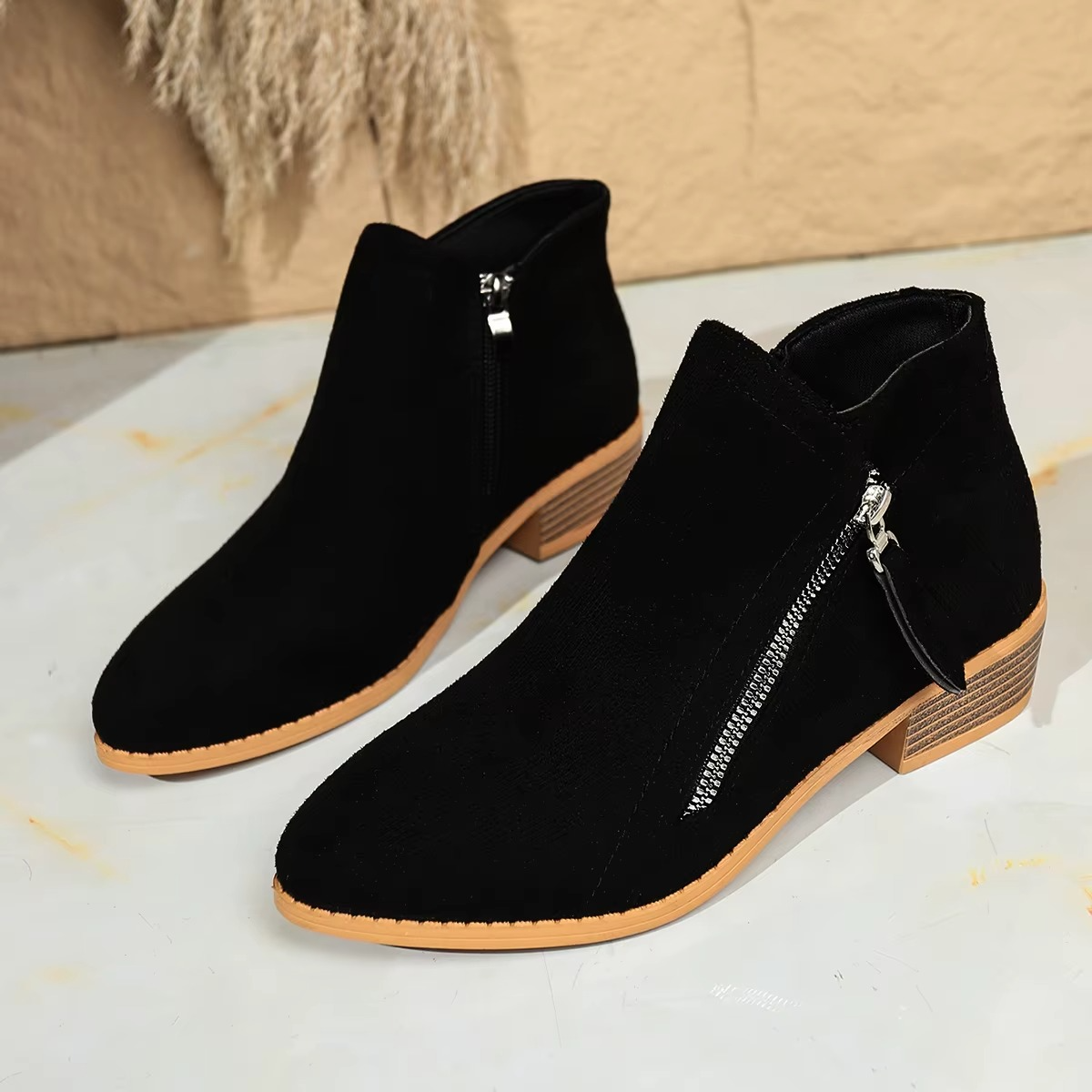 Flora – Women's Comfort Boots - Black - 36