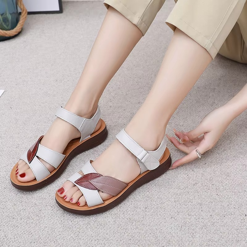 LeafComfort – Women's Comfort Sandals - White - 38