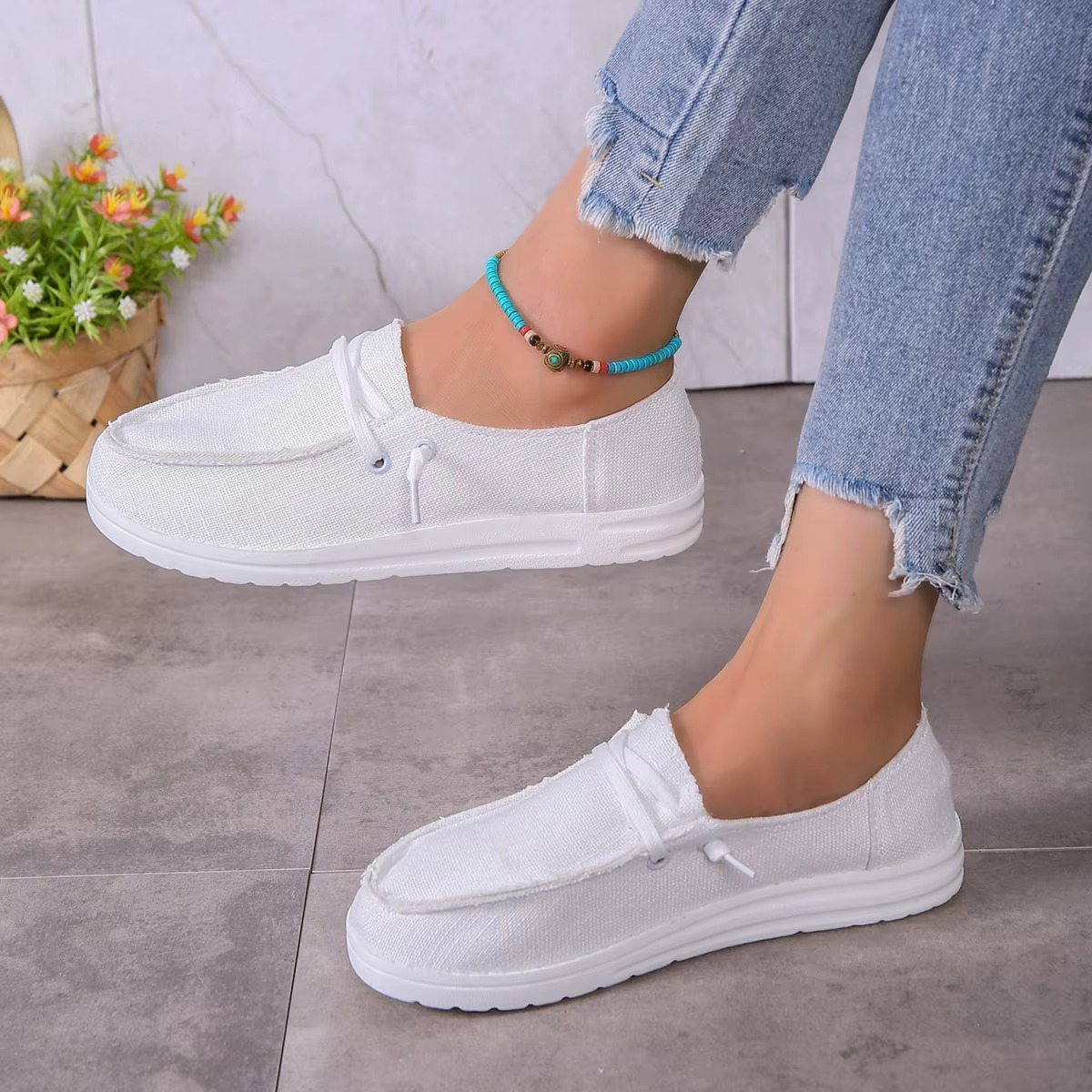 Lya – Comfort Sneakers - White - 41