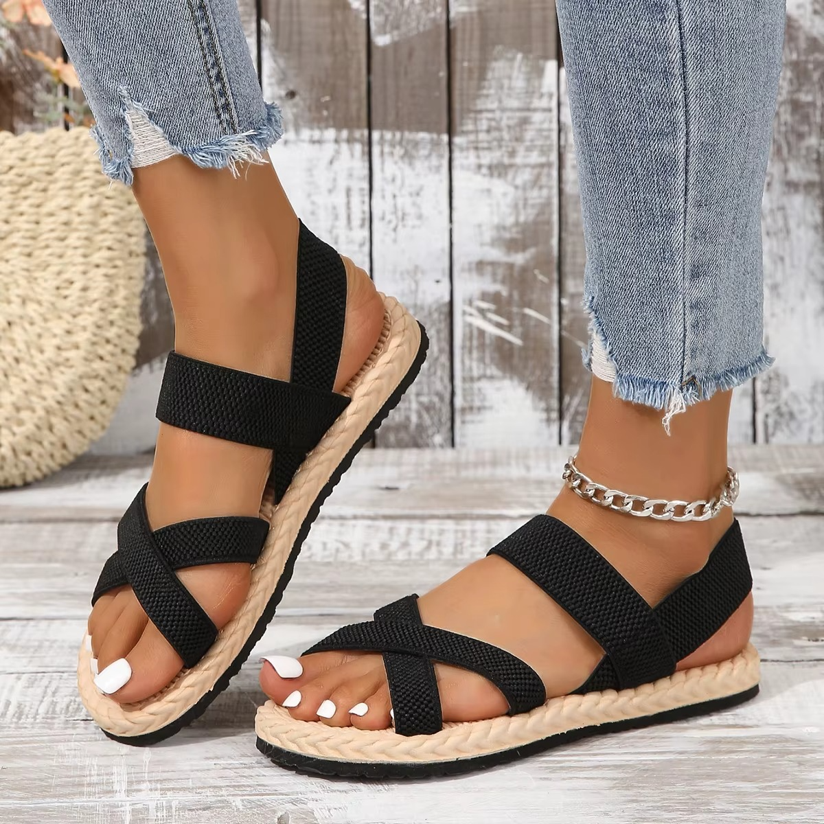 Jade – Women's Comfort Sandals - Black - 42