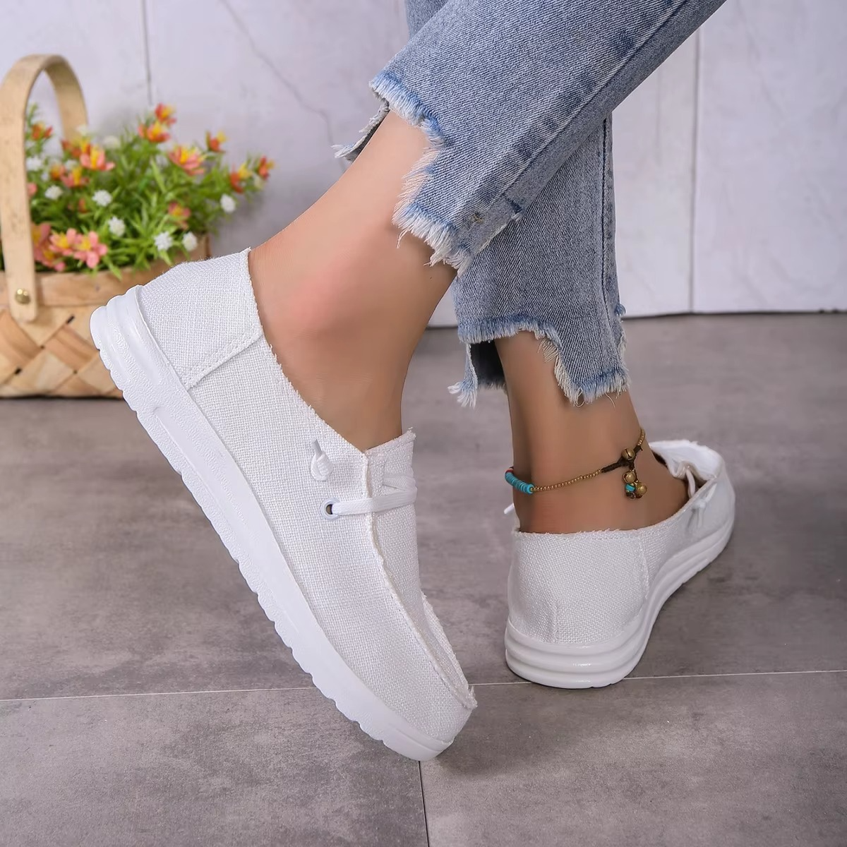 Lya – Comfort Sneakers - White - 39