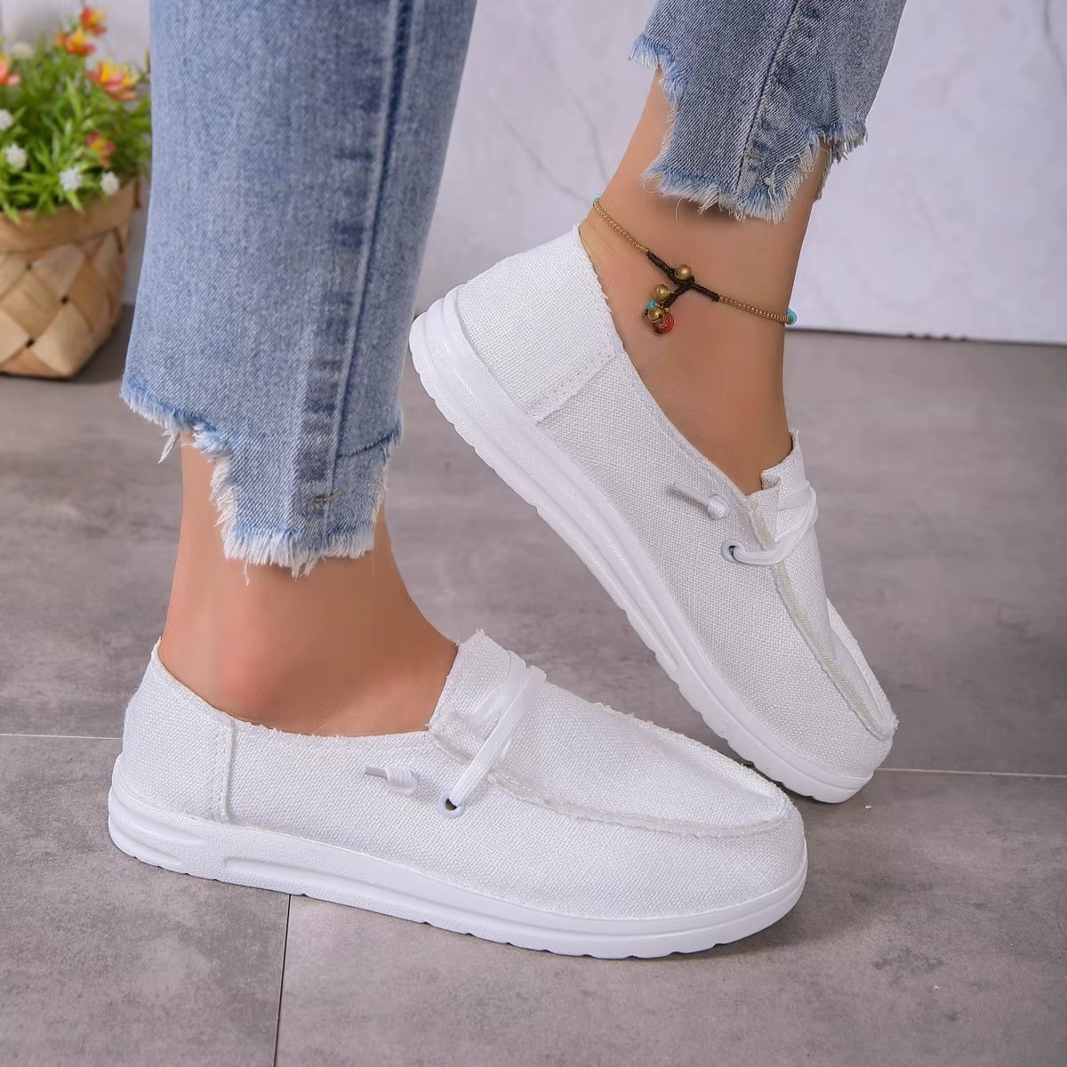 Lya – Comfort Sneakers - White - 37