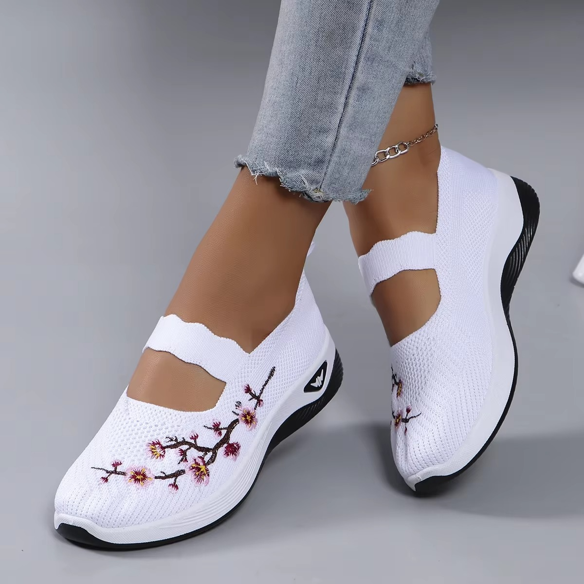 Fit Floral – Comfort Sneakers - White - 37