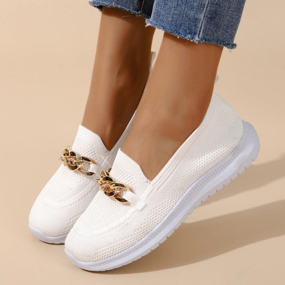 Turin – Women's Comfort Loafers - Beige - 38