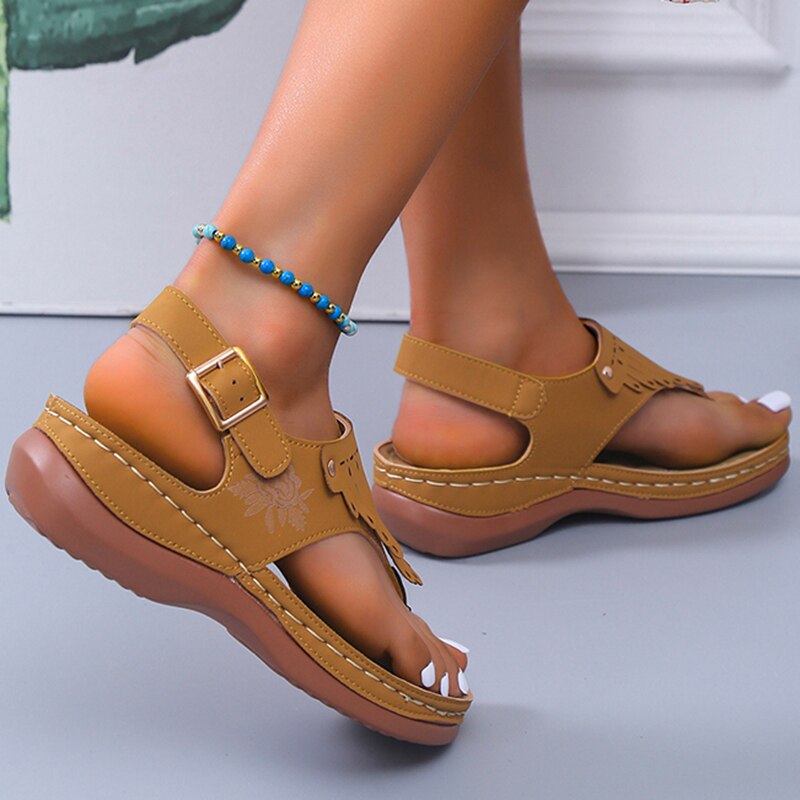 Beth – Women's Comfort Sandals - Brown - 39