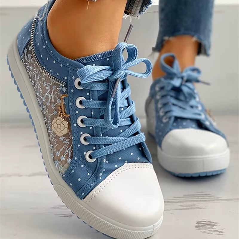 Floratta – Comfort Sneakers - Blue - 38