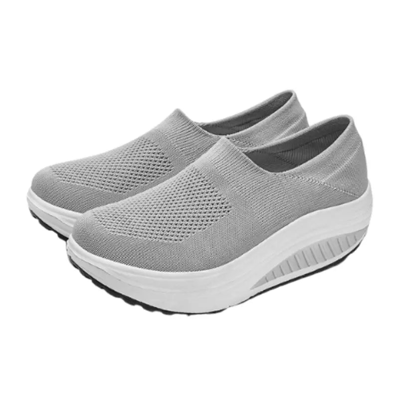 SoftFlex – Women's Comfort Sneakers - Gray - 35