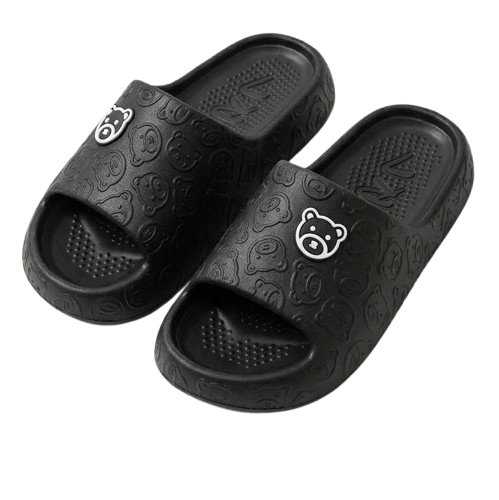 WalkBear – Women's Comfort Slides - Black - 34