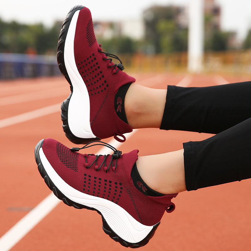 Run Comfort – Women's Comfort Sneakers - Black/Purple - 40