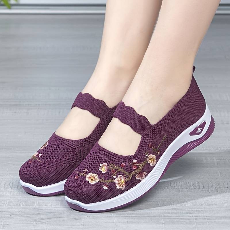 Tênis Feminino Fit Floral Ideal para o Dia a Dia