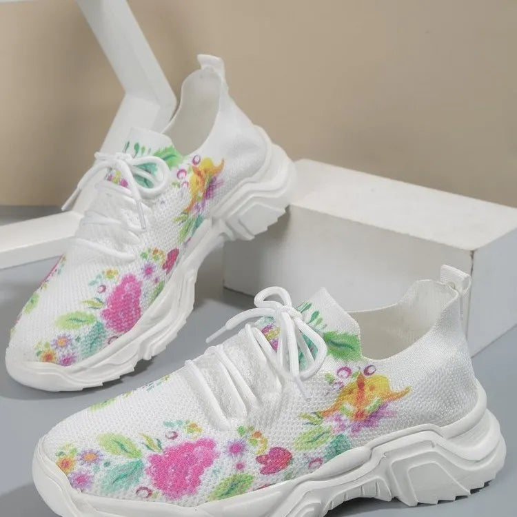 FloralMov – Comfort Sneakers - Multicolor - 38