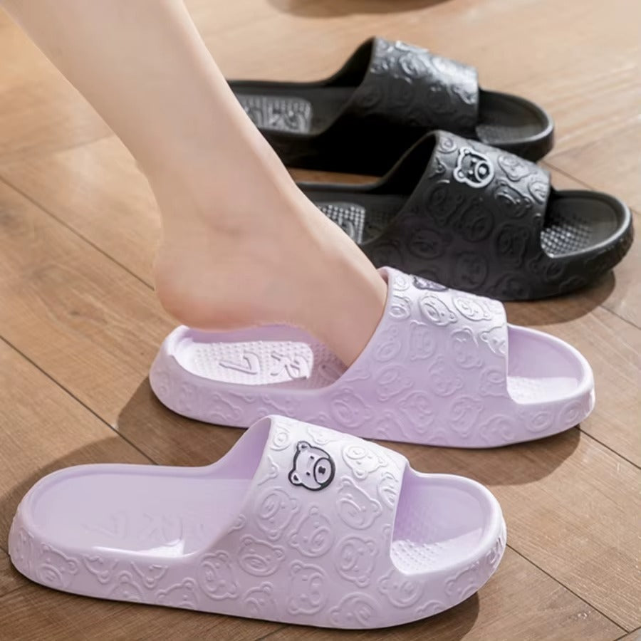 WalkBear – Women's Comfort Slides - Black - 36