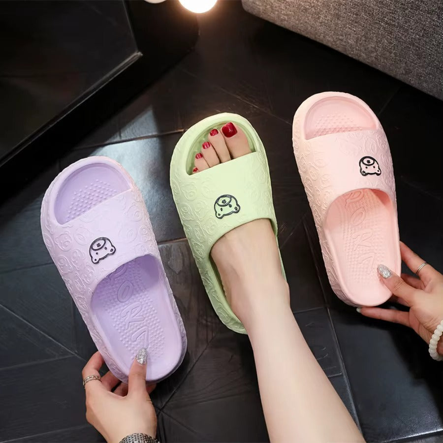 WalkBear – Women's Comfort Slides - Black - 38