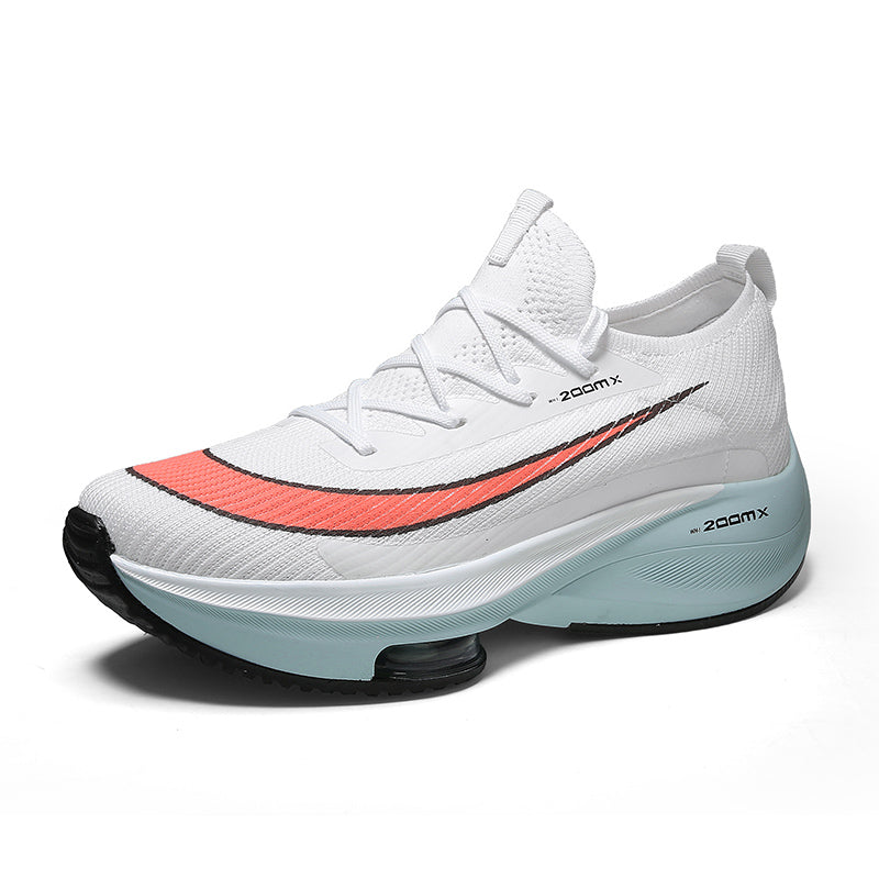 RunPro – Men's Comfort Sneakers - White/Orange - 34