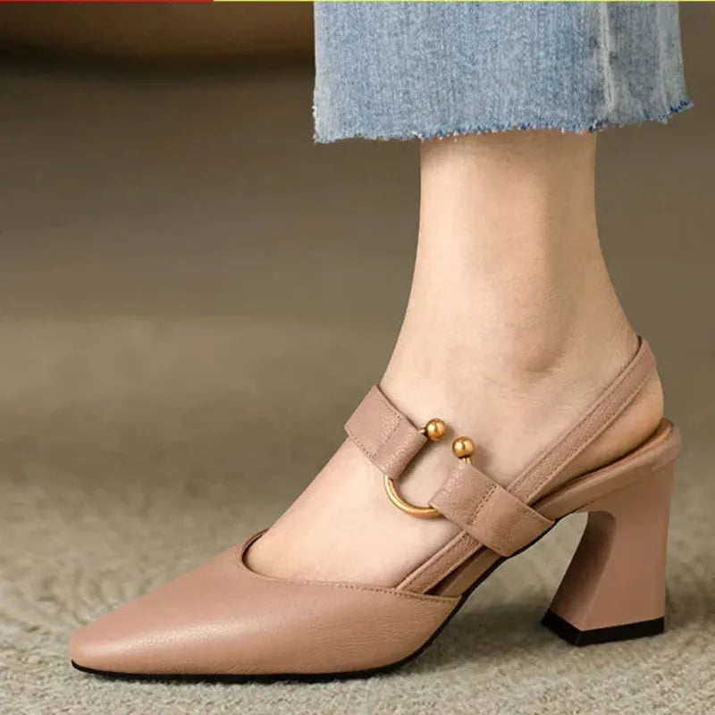 Divina – Comfort Heeled Shoes - Black - 42