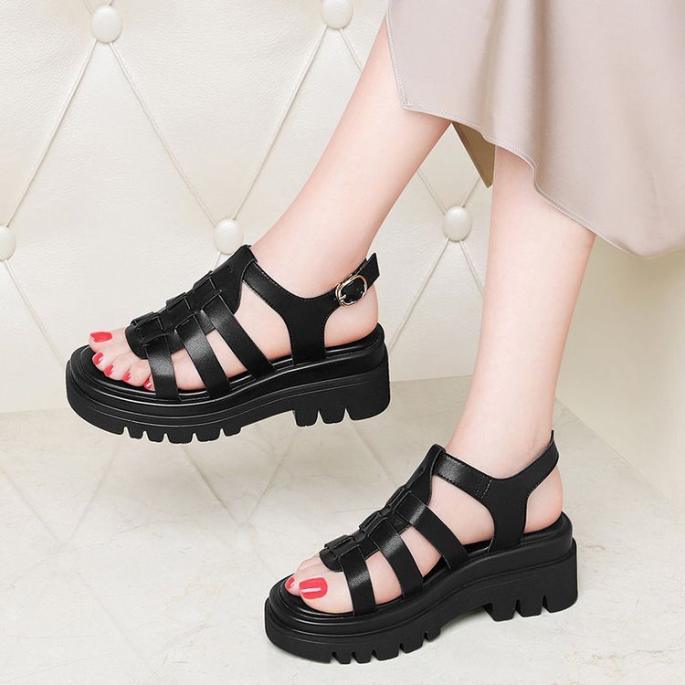 Eva – Women's Comfort Sandals - Black - 40