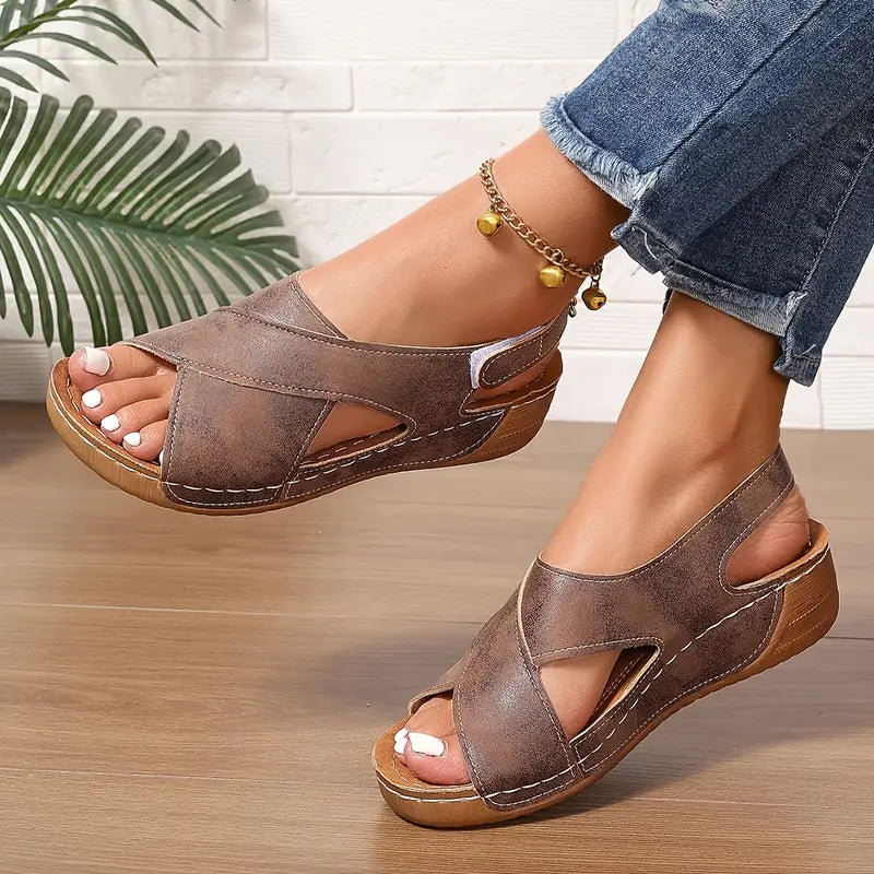 Ursula – Women's Comfort Sandals - Brown - 42