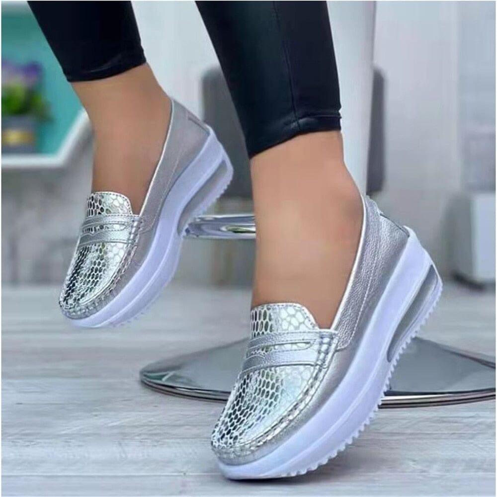 Fashion – Comfort Loafers - Gold - 40