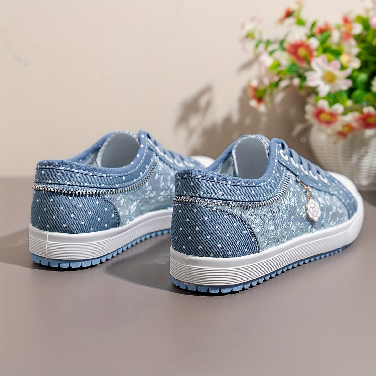 Floratta – Comfort Sneakers - Dark Blue - 35