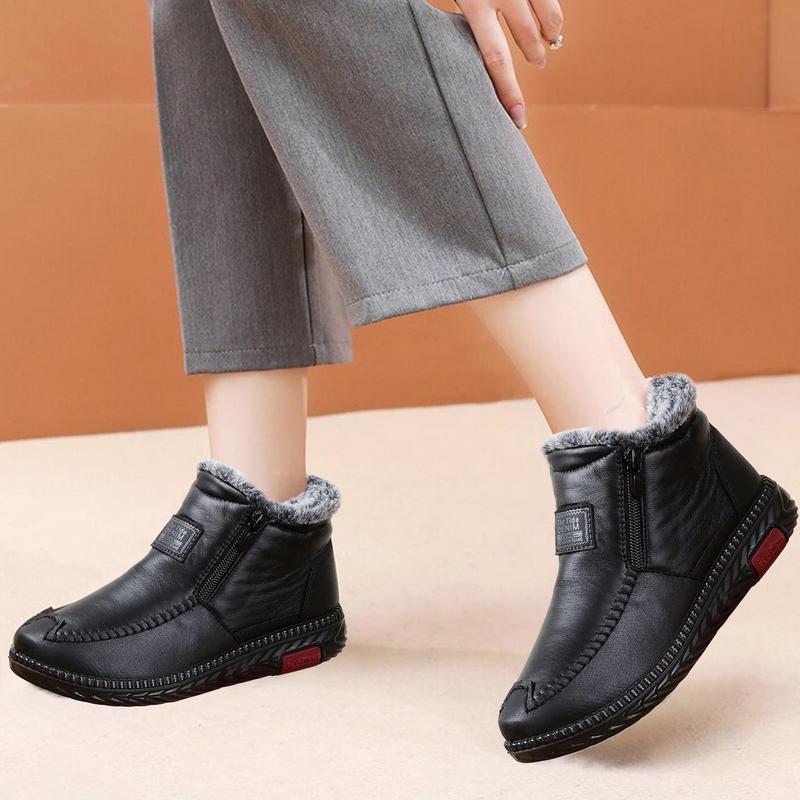 Fashion – Women's Comfort Boots - Black - 37