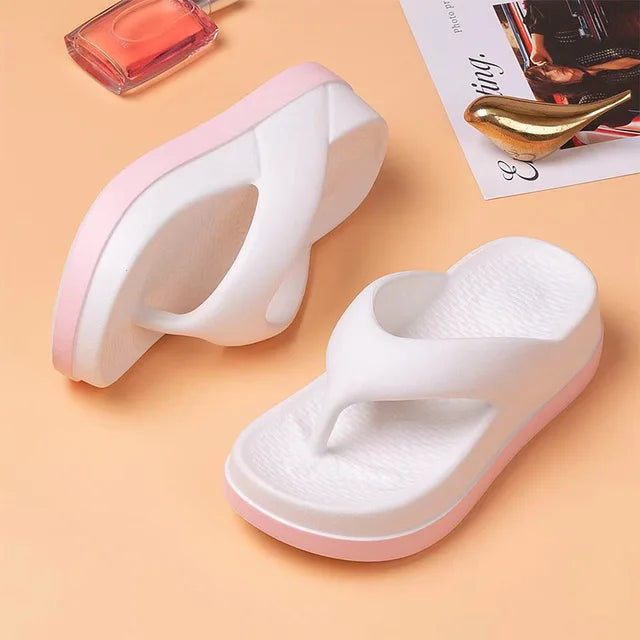Comfort – Women's Comfort Flip-Flops - Beige - 36