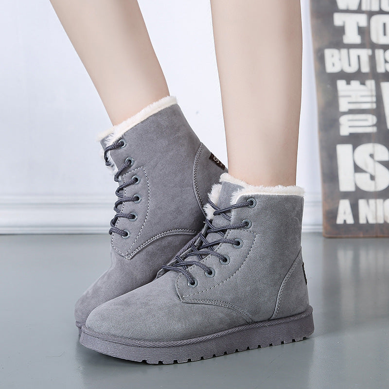 LondonLuxe – Women's Comfort Boots - Gray - 38