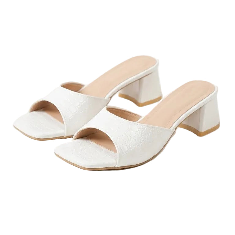 Blanc – Comfort Sandals - White - 36