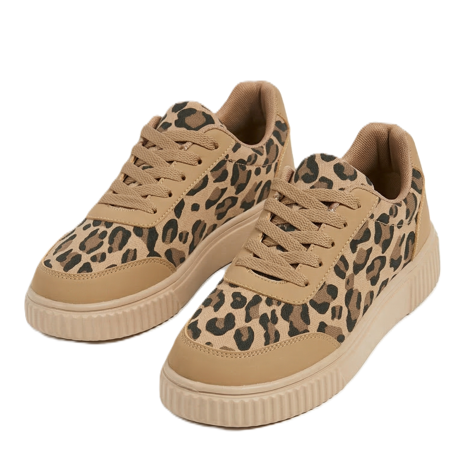 Leopard – Comfort Sneakers - Beige - 36