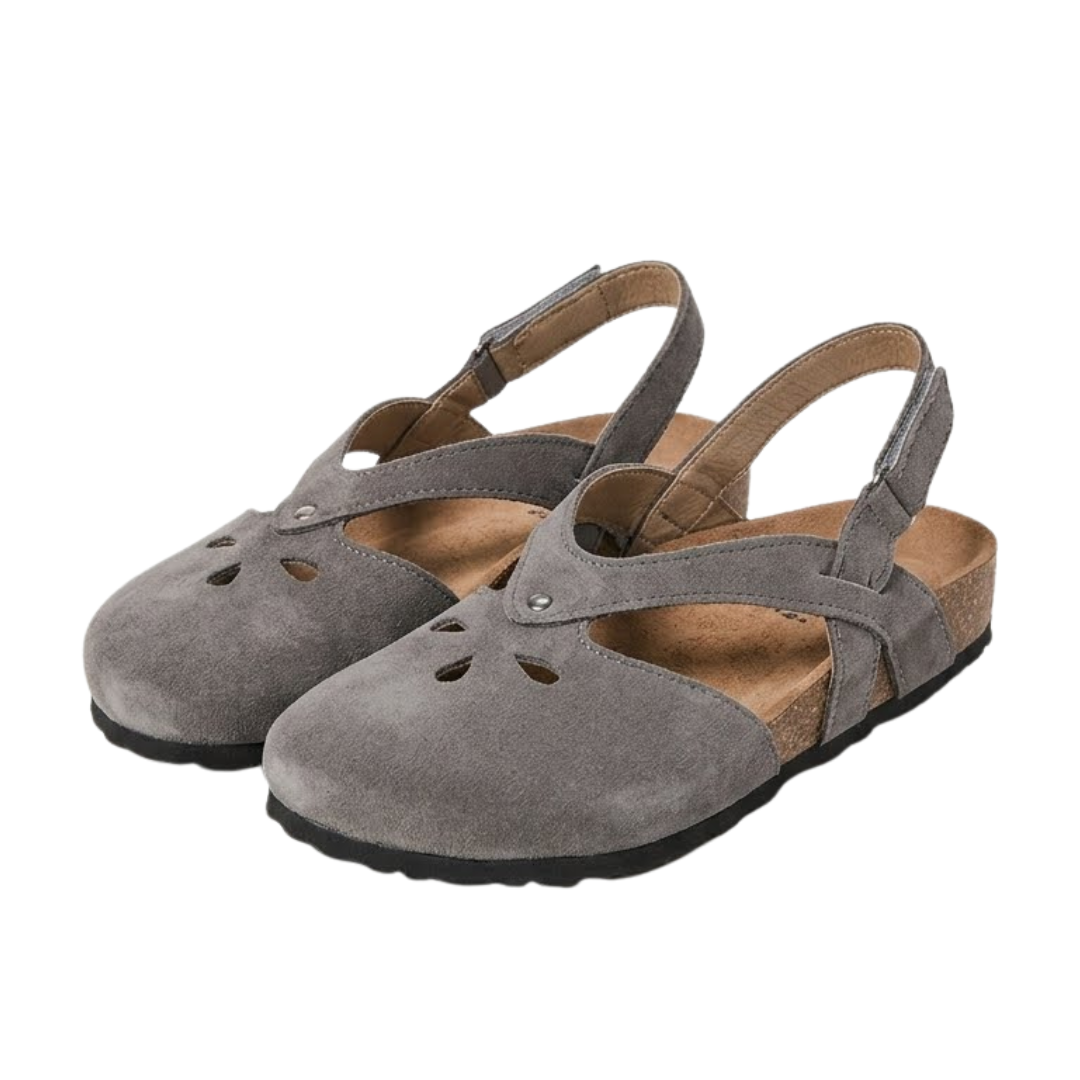 Iza – Women's Comfort Sandals - Gray - 35