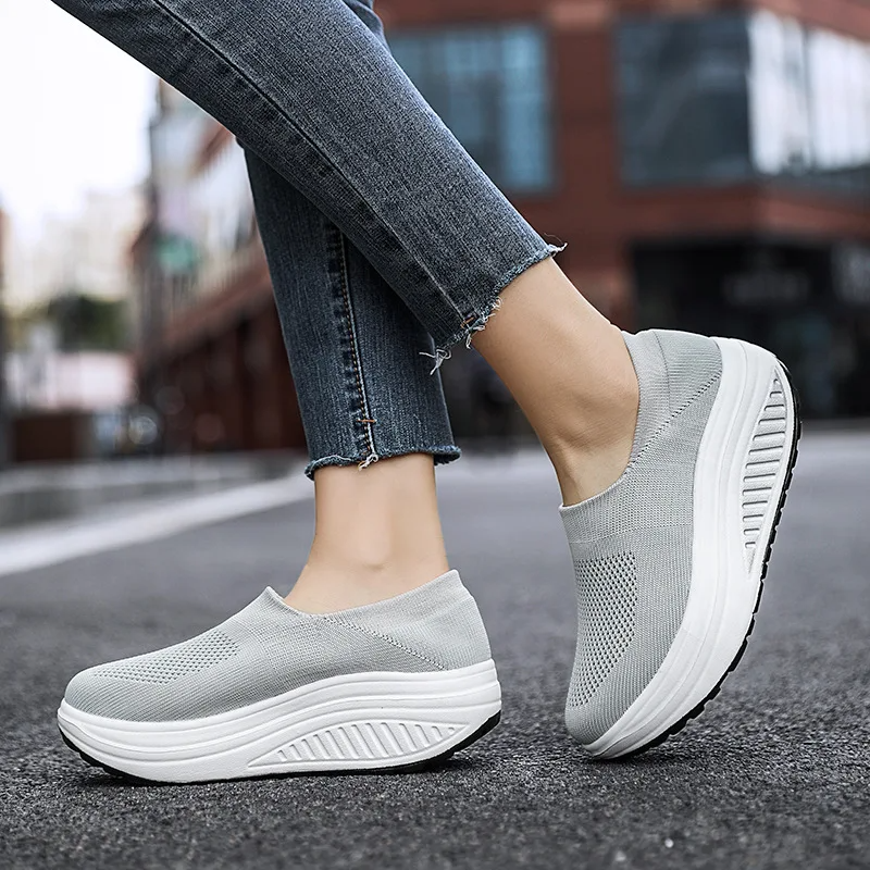 SoftFlex – Women's Comfort Sneakers - Gray - 40