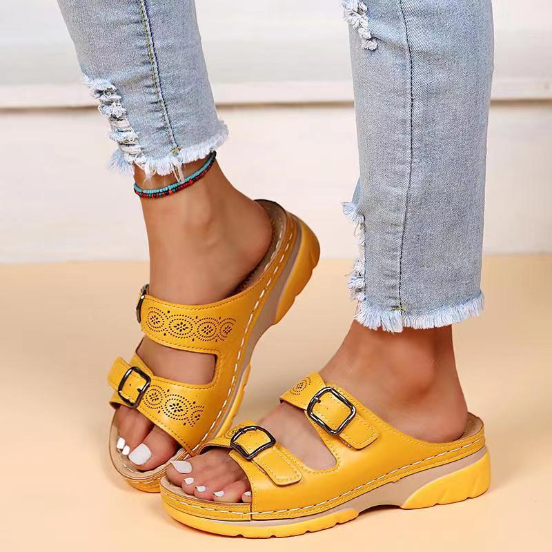 Via Confort – Women's Comfort Sandals - Brown - 39