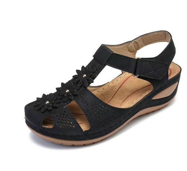 Florine – Women's Comfort Sandals - Light Brown - 42