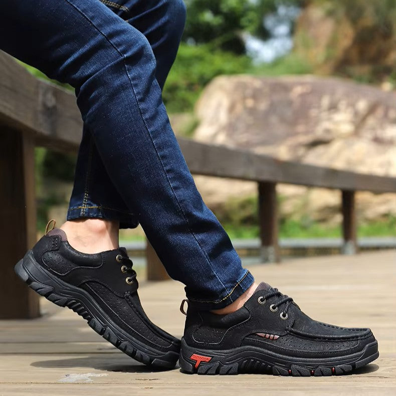 Horus – Comfort Shoes - Dark Brown - 41